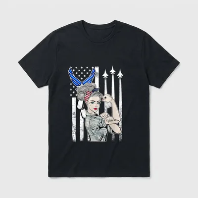 Usaf Veteran Shirt – Classic T-Shirt in Black