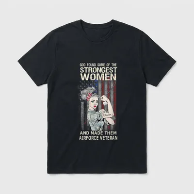 Air Force Veteran Women T-Shirt – Classic T-Shirt in Black