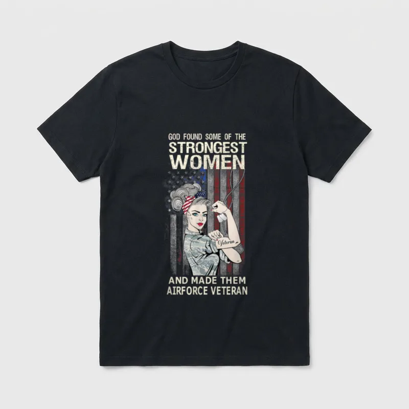 Air Force Veteran Women T-Shirt – Classic T-Shirt in Black