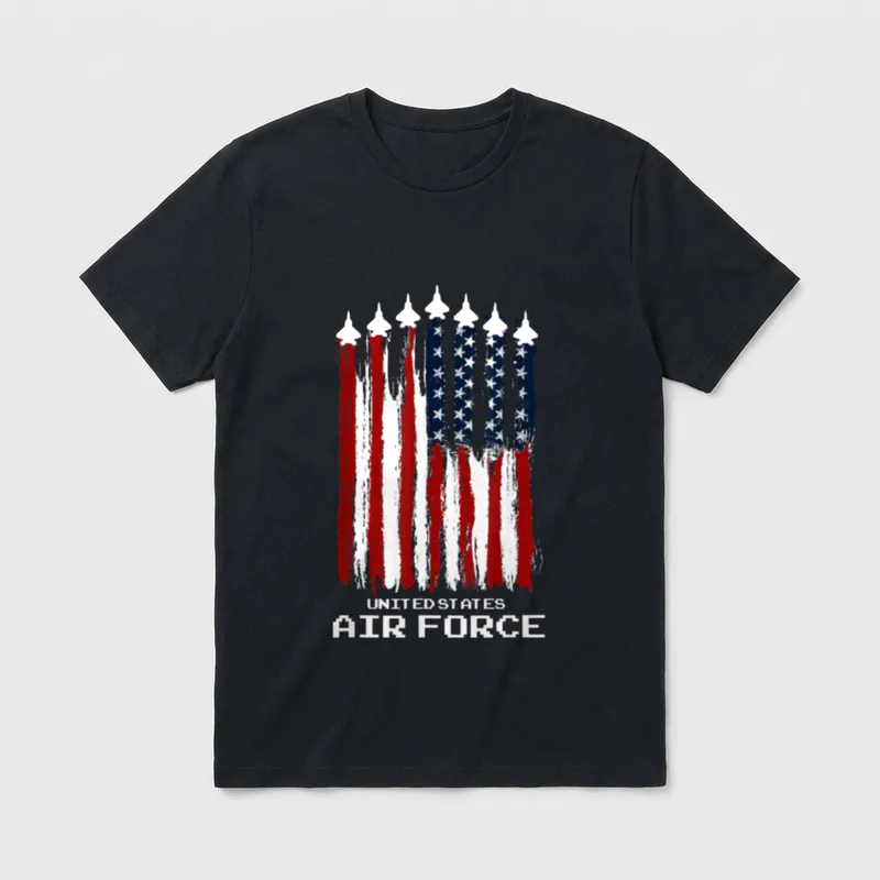 Vintage Air Force Veteran T-Shirt – Classic T-Shirt in Black