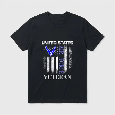 Female Military Veteran Patriotic T-Shirt – Classic T-Shirt in Black