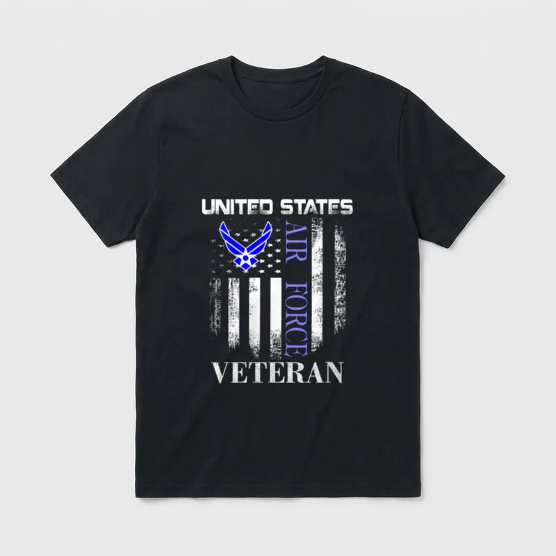 Female Military Veteran Patriotic T-Shirt – Classic T-Shirt in Black