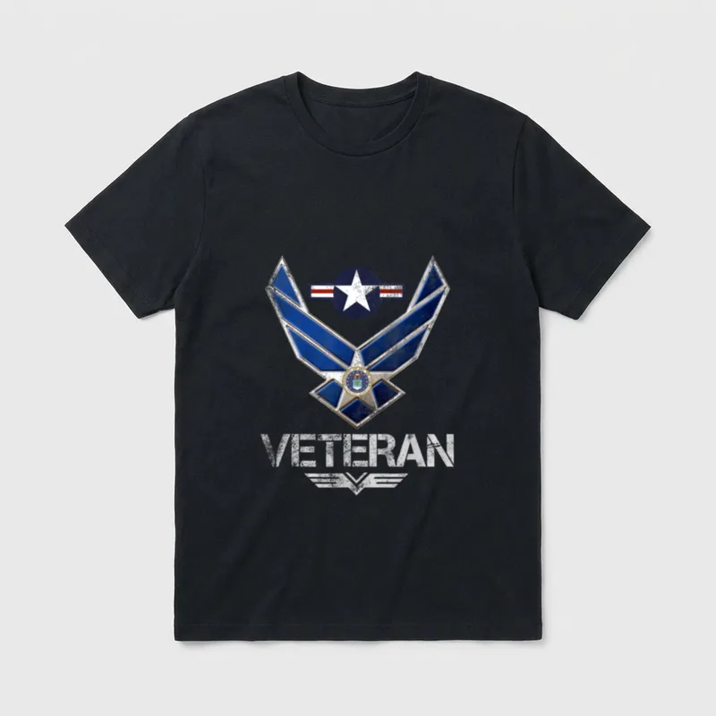 USAF Flag Vintage T-Shirt – Classic T-Shirt in Black