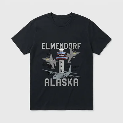 Elmendorf AFB Alaska Air Force Base T-Shirt – Classic T-Shirt in Black