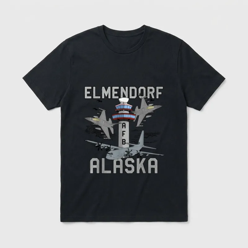 Elmendorf AFB Alaska Air Force Base T-Shirt – Classic T-Shirt in Black