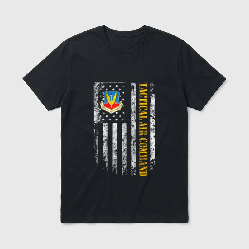 Vintage Military Air Force T-Shirt – Classic T-Shirt in Black