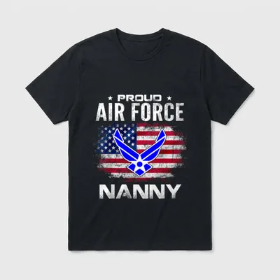 Air Force Nanny Veteran T-Shirt – Classic T-Shirt in Black