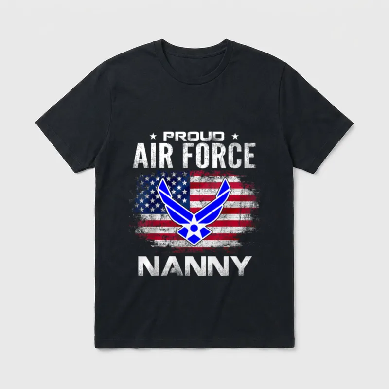 Air Force Nanny Veteran T-Shirt – Classic T-Shirt in Black