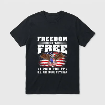 Air Force Veteran Freedom T-Shirt – Classic T-Shirt in Black