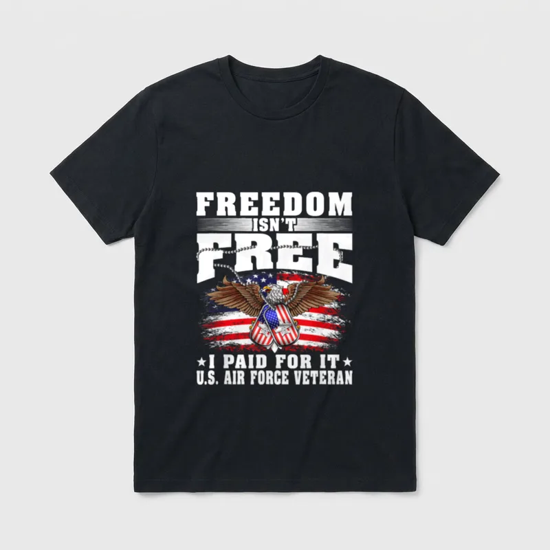 Air Force Veteran Freedom T-Shirt – Classic T-Shirt in Black
