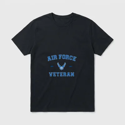 US AIR FORCE VETERAN Air Force Veteran Shirts T-Shirt – Classic T-Shirt in Black