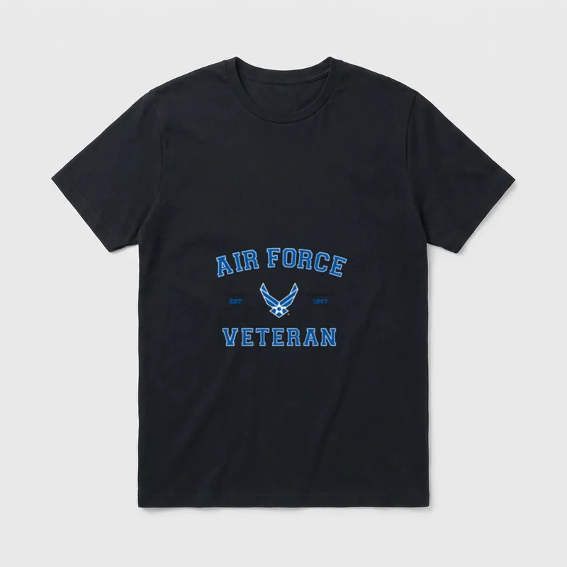 US AIR FORCE VETERAN Air Force Veteran Shirts T-Shirt – Classic T-Shirt in Black