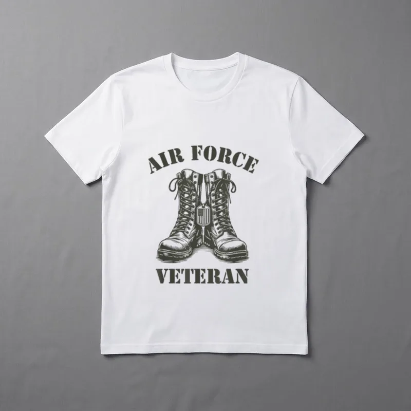 Air Force Veteran Military Combat Boots T-Shirt – Classic T-Shirt in Black