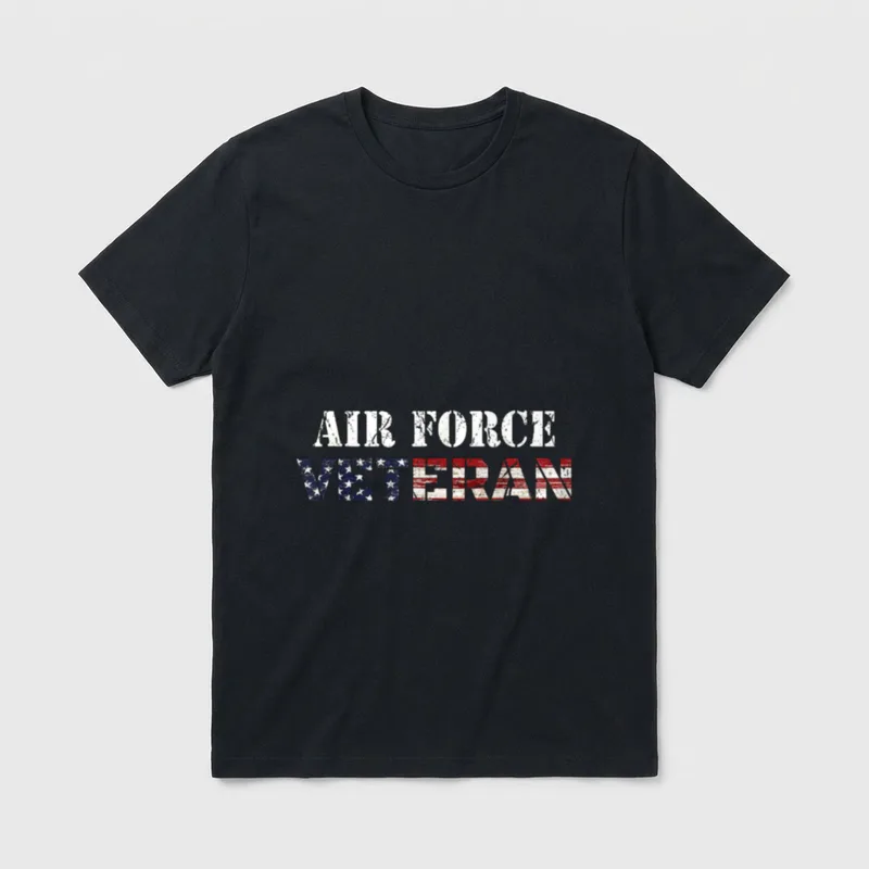 Air Force Veteran Veterans Day T-Shirt – Classic T-Shirt in Black