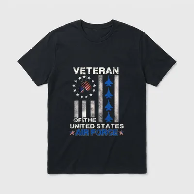 US Air Force T-Shirt – Classic T-Shirt in Black