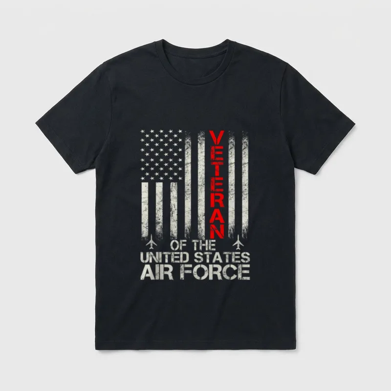 Veteran of the United States USAF T-Shirt – Classic T-Shirt in Black
