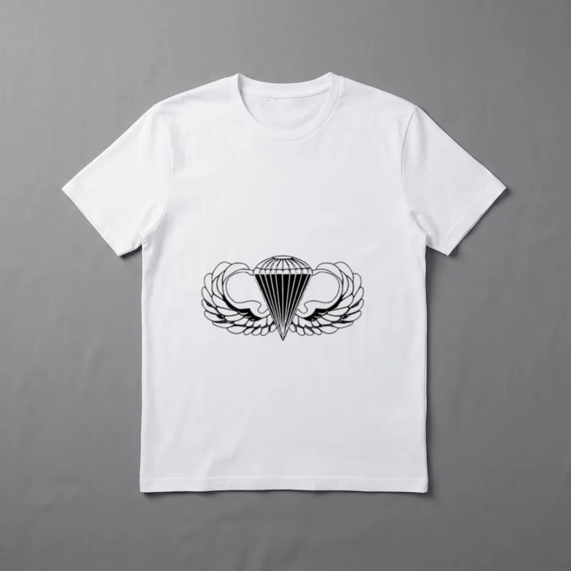 Airborne Parachute Wings T-Shirt – Classic T-Shirt in Black
