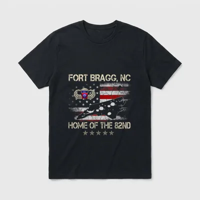 82nd Airborne Fort Bragg T-Shirt – Classic T-Shirt in Black