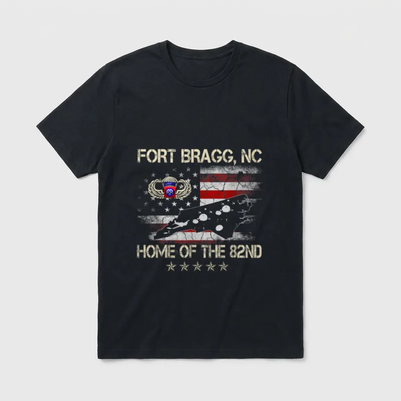 82nd Airborne Fort Bragg T-Shirt – Classic T-Shirt in Black