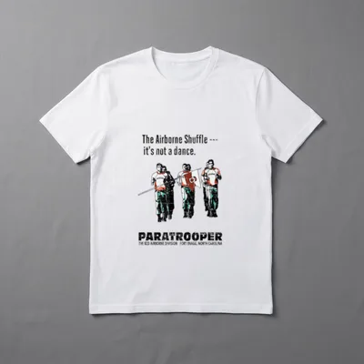 Airborne Veteran Shuffle T-Shirt – Classic T-Shirt in Black