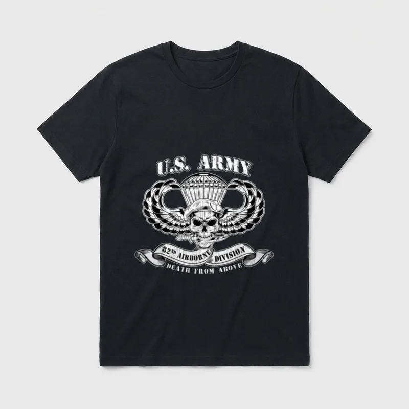 82nd Airborne Paratrooper Veteran T-Shirt – Classic T-Shirt in Black