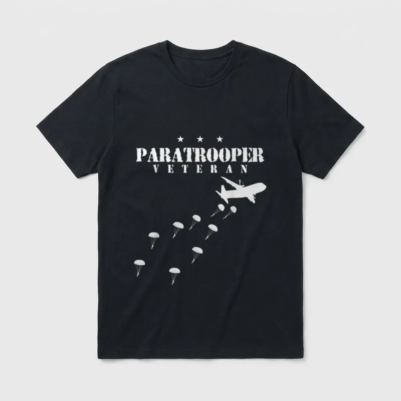 Infantry Division Airborne Veteran T-Shirt – Classic T-Shirt in Black