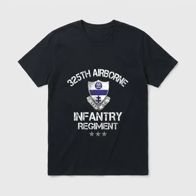 Airborne Infantry Regiment Veteran T-Shirt – Classic T-Shirt in Black
