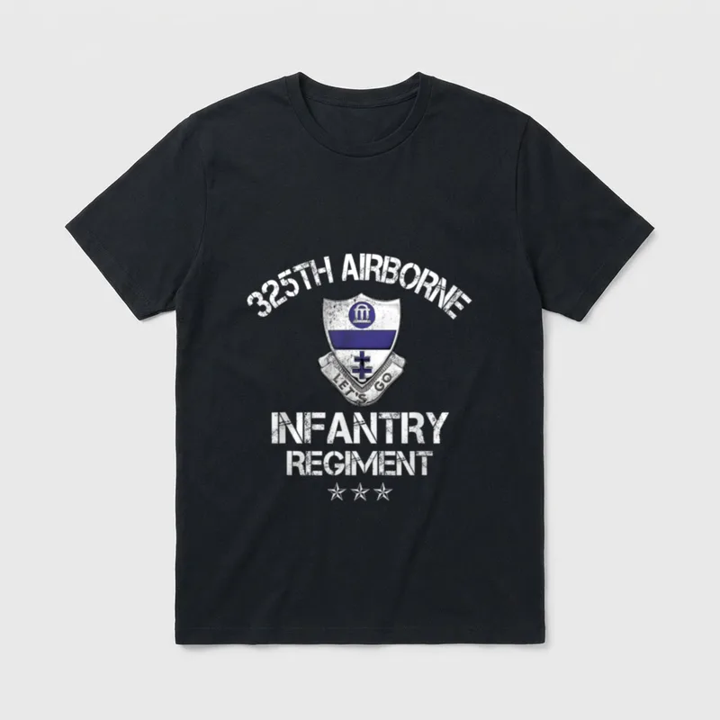 Airborne Infantry Regiment Veteran T-Shirt – Classic T-Shirt in Black