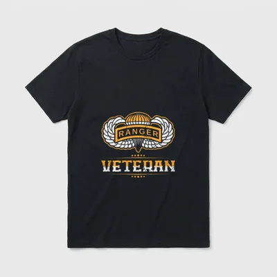 Airborne Ranger Veteran T-Shirt – Classic T-Shirt in Black