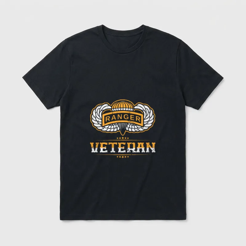 Airborne Ranger Veteran T-Shirt – Classic T-Shirt in Black