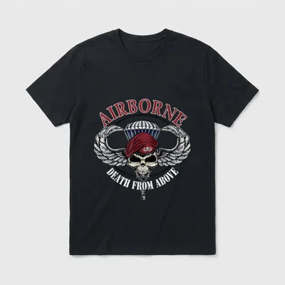 Airborne Soldier Veteran T-Shirt – Classic T-Shirt in Black