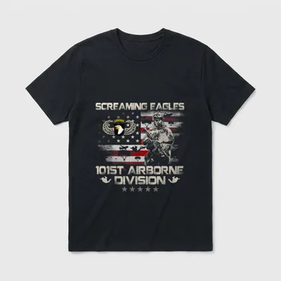 Screaming Eagle Sky Soldier T-Shirt – Classic T-Shirt in Black