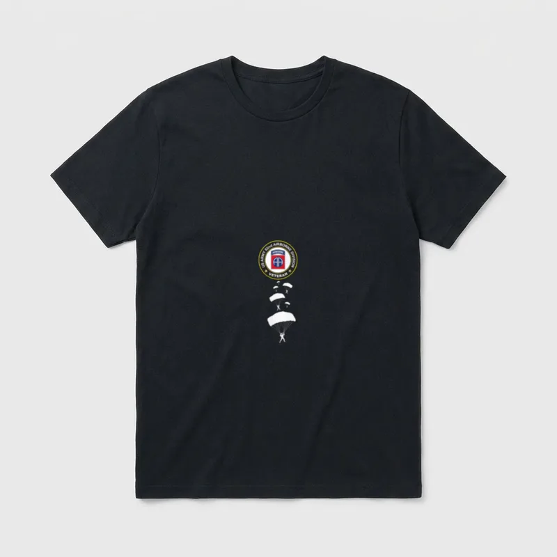 Army Airborne Division Military Veteran T-Shirt – Classic T-Shirt in Black