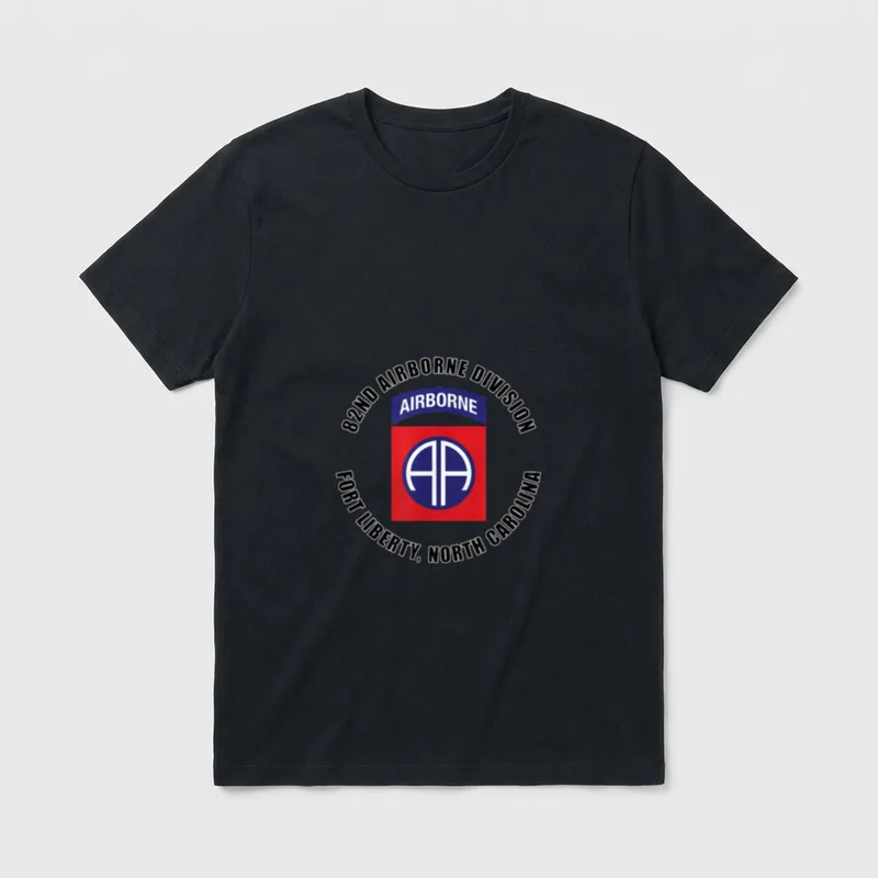 Fort Liberty Airborne Veteran T-Shirt – Classic T-Shirt in Black