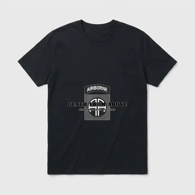 Army Airborne Emblem T-Shirt – Classic T-Shirt in Black