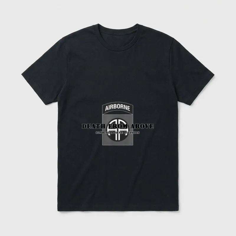 Army Airborne Emblem T-Shirt – Classic T-Shirt in Black