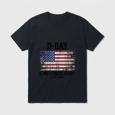 D-Day Veteran Remembrance T-Shirt – Classic T-Shirt in Black