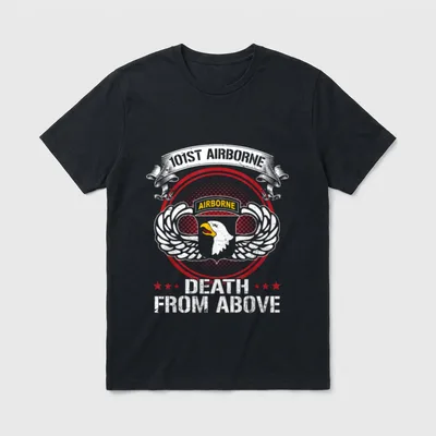 Paratrooper Death From Above T-Shirt – Classic T-Shirt in Black