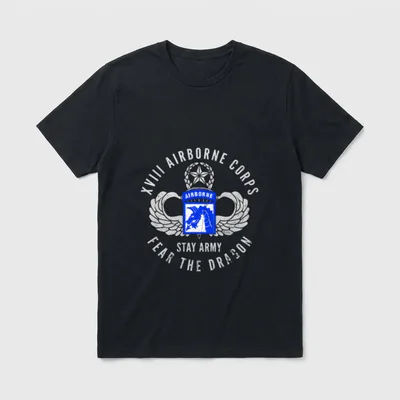 Proud 18th XVIII Airborne Corps T-Shirt – Classic T-Shirt in Black