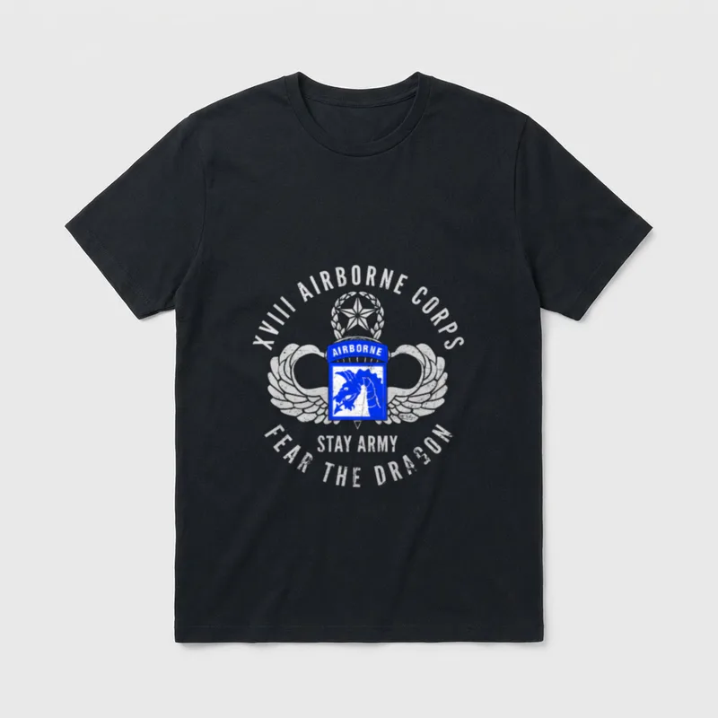 Proud 18th XVIII Airborne Corps T-Shirt – Classic T-Shirt in Black