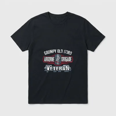 173rd Airborne Brigade Combat Team Grumpy T-Shirt – Classic T-Shirt in Black