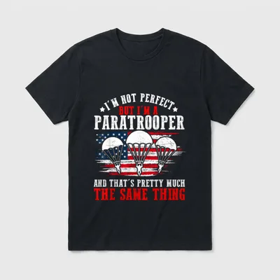 Paratrooper US Army Veterans Day Soldier T-Shirt – Classic T-Shirt in Black