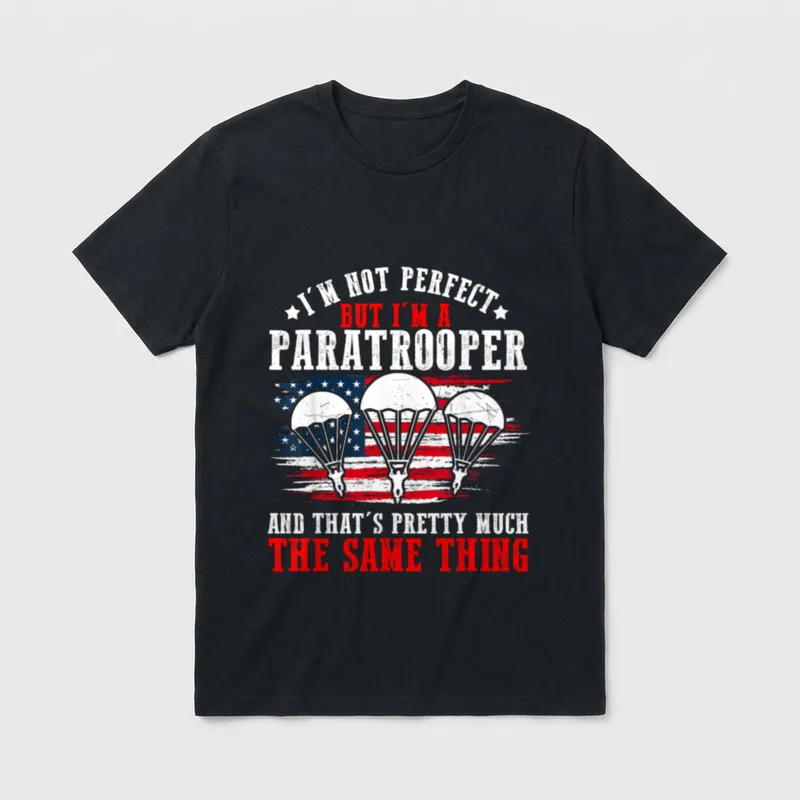 Paratrooper US Army Veterans Day Soldier T-Shirt – Classic T-Shirt in Black