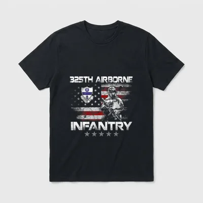 325th Airborne Infantry Regiment Veteran July T-Shirt – Classic T-Shirt in Black