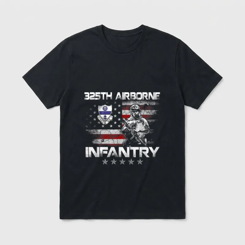 325th Airborne Infantry Regiment Veteran July T-Shirt – Classic T-Shirt in Black