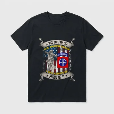 82nd Airborne Division Veteran Fort Bragg T-Shirt – Classic T-Shirt in Black