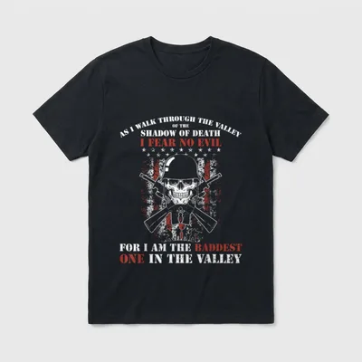 Military Veteran Warrior T-Shirt – Classic T-Shirt in Black