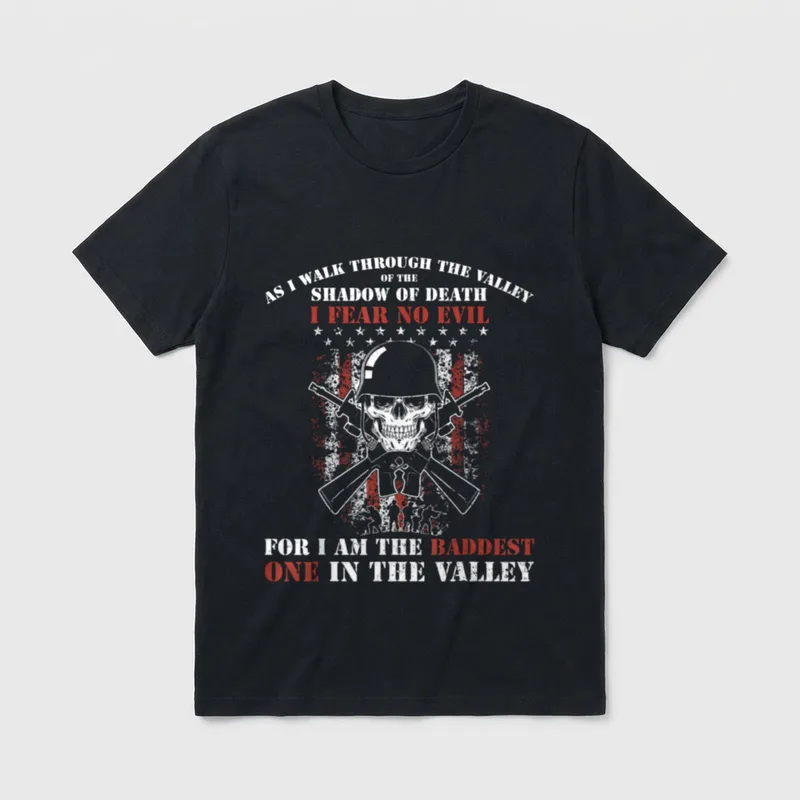 Military Veteran Warrior T-Shirt – Classic T-Shirt in Black