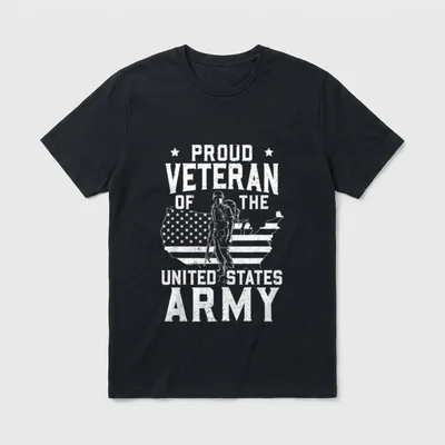 United States Army Veteran T-Shirt – Classic T-Shirt in Black