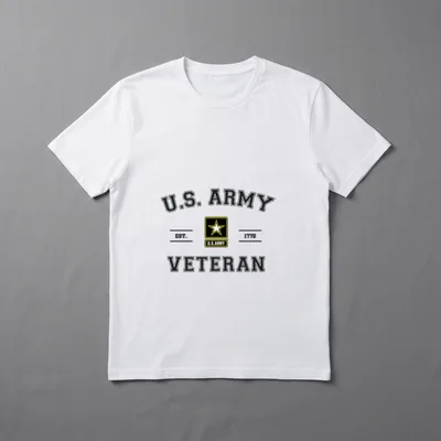 U.S. Army Veteran T-Shirt – U.S. ARMY EST. 1775 VETERAN with military star insignia – Classic T-Shirt in Black